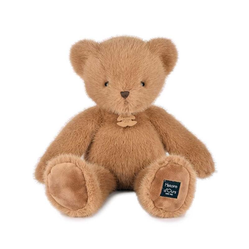 Ours en peluche Clémentin 38 cm Praline Cacahuète - histoire d'ours
