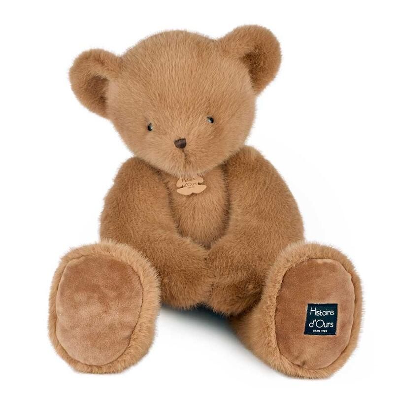 Ours en peluche Clémentin 60 cm Praline Cacahuète - histoire d'ours