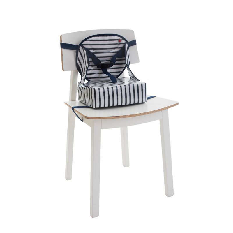 Rehausseur Easy Up Blue Stripes 6m+ Blanc Bleu - babytolove