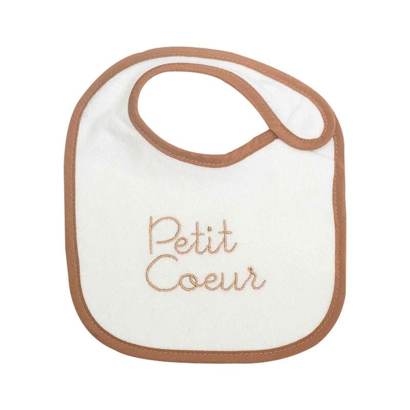 Bavoirs de naissance X6 Message - Blanc - trois kilos sept