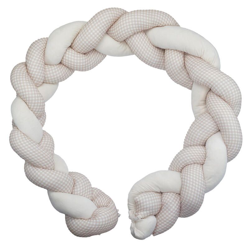 Tresse décorative 200cm Vichy - Ecru - trois kilos sept