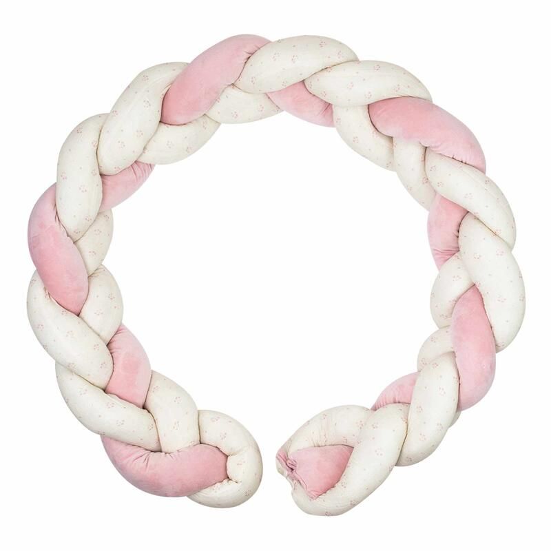 Tresse décorative 200cm Fleur - Rose - trois kilos sept