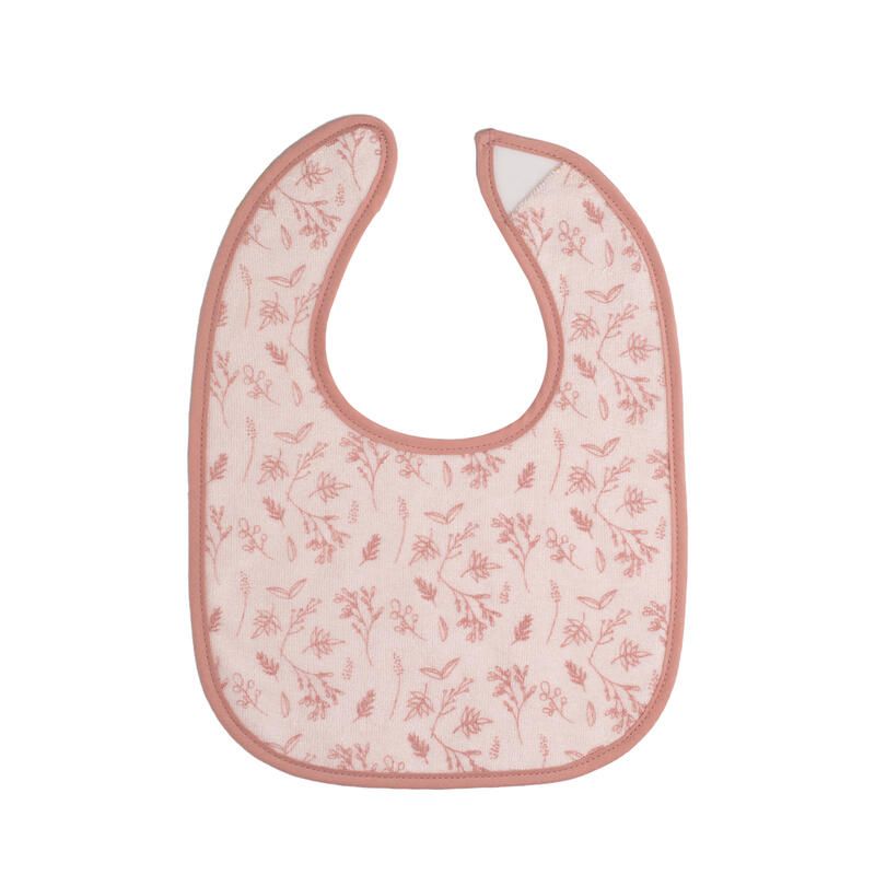Bavoirs 1er âge X6 - Blanc Rose - trois kilos sept