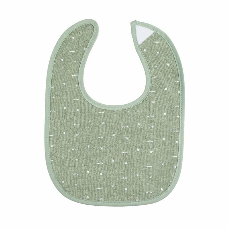 Bavoirs 1er âge X6 - Vert Olive Ecru - trois kilos sept