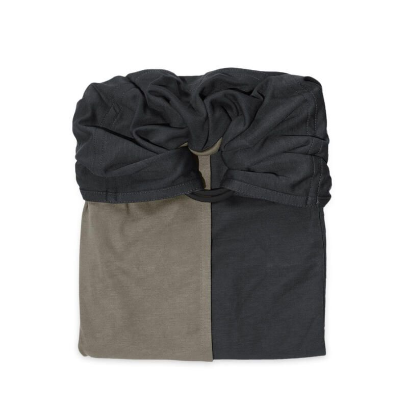 Petite écharpe de portage Sans Nœud 0-36 Mois Anthracite/Olive - love radius