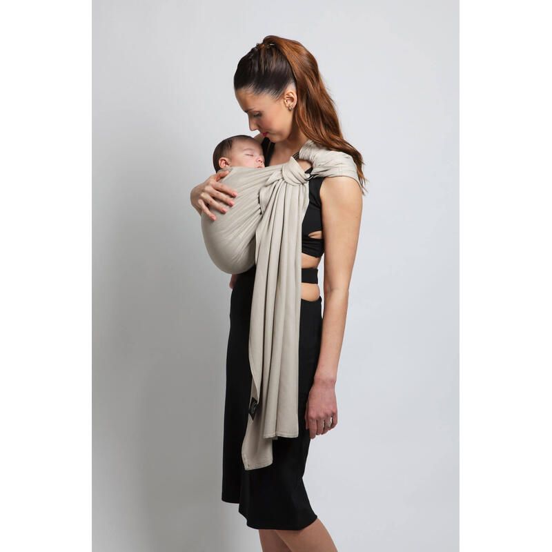 Echarpe de portage Sans Nœud Sling Tissé 0-36 Mois Or Blanc - love radius