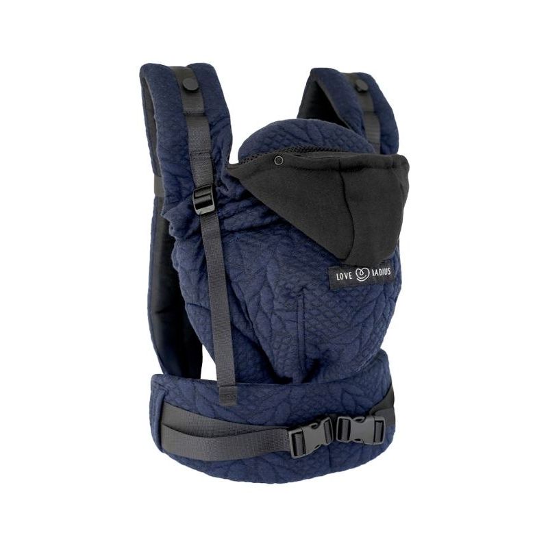 Porte-bebe Hoodiecarrier 2 0-36m Bleu Moelleux - love radius