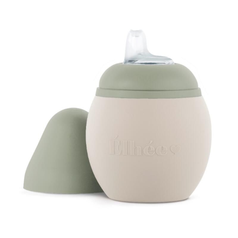 Tasse d'apprentissage 240ml Bubble Sand Sauge - elhee