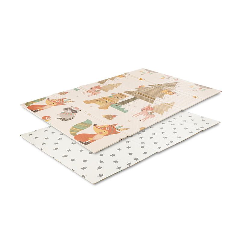 Tapis de motricité pliable Thermo 180x120cm Beige - lorelli