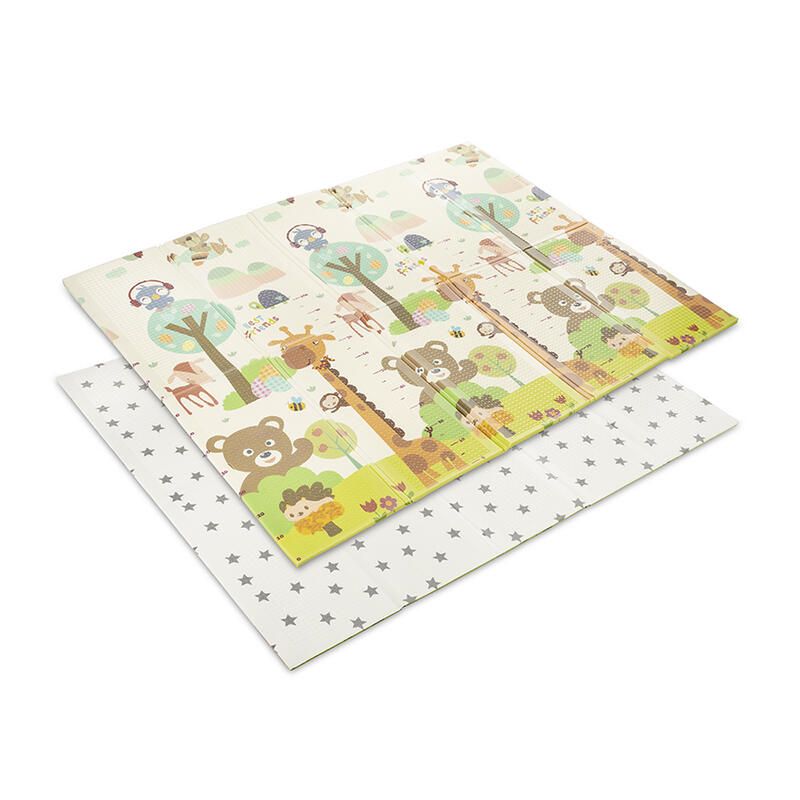 Tapis de motricité Thermo pliable 180x200cm Vert - lorelli