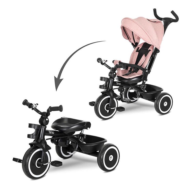 Tricycle évolutif Tino 360 Rose - lorelli