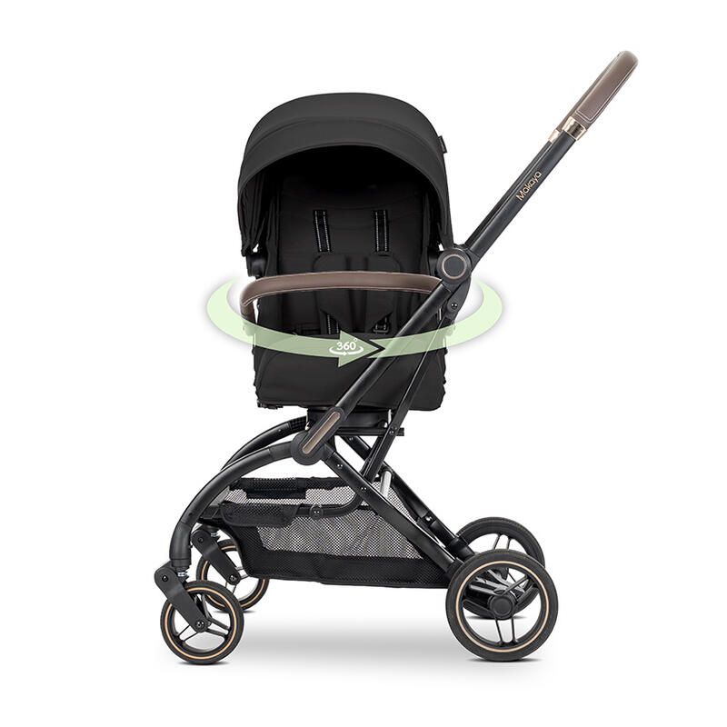 Poussette Makaya 360 Noir - lorelli