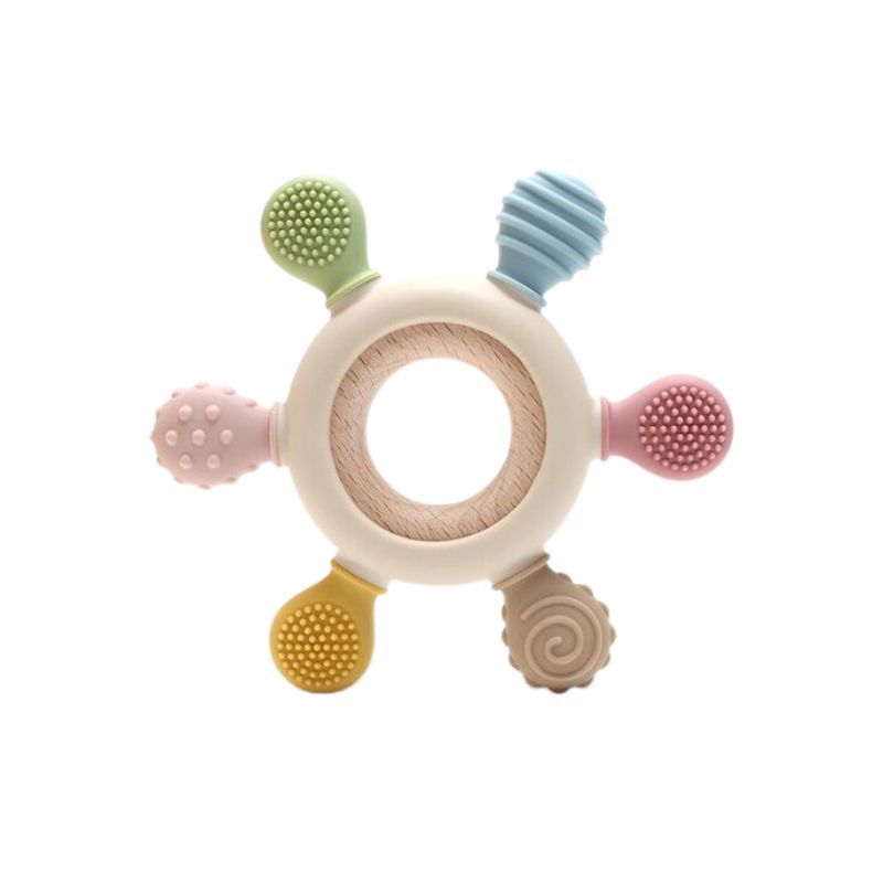 Anneau de dentition Gouvernail + Hêtre Beige - lorelli