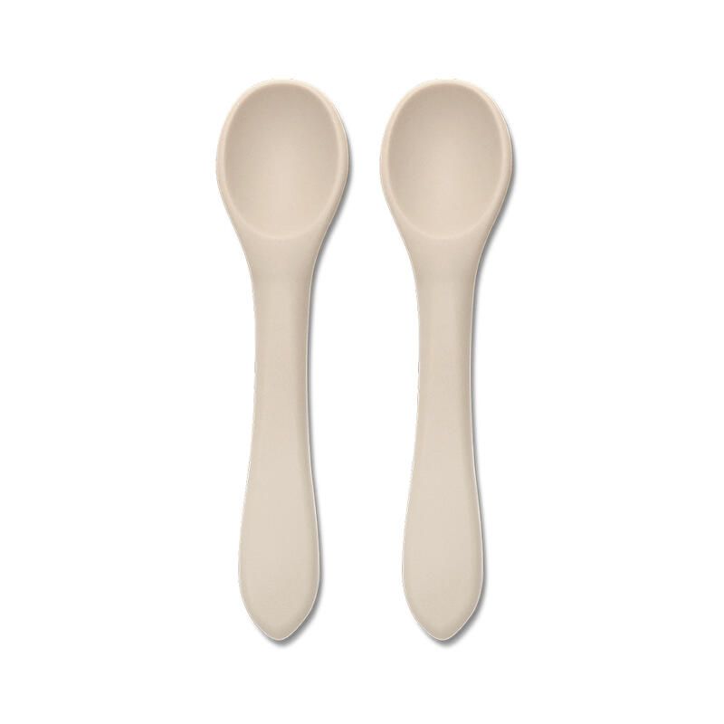 Lot de 2 cuillères en silicone Beige - lorelli