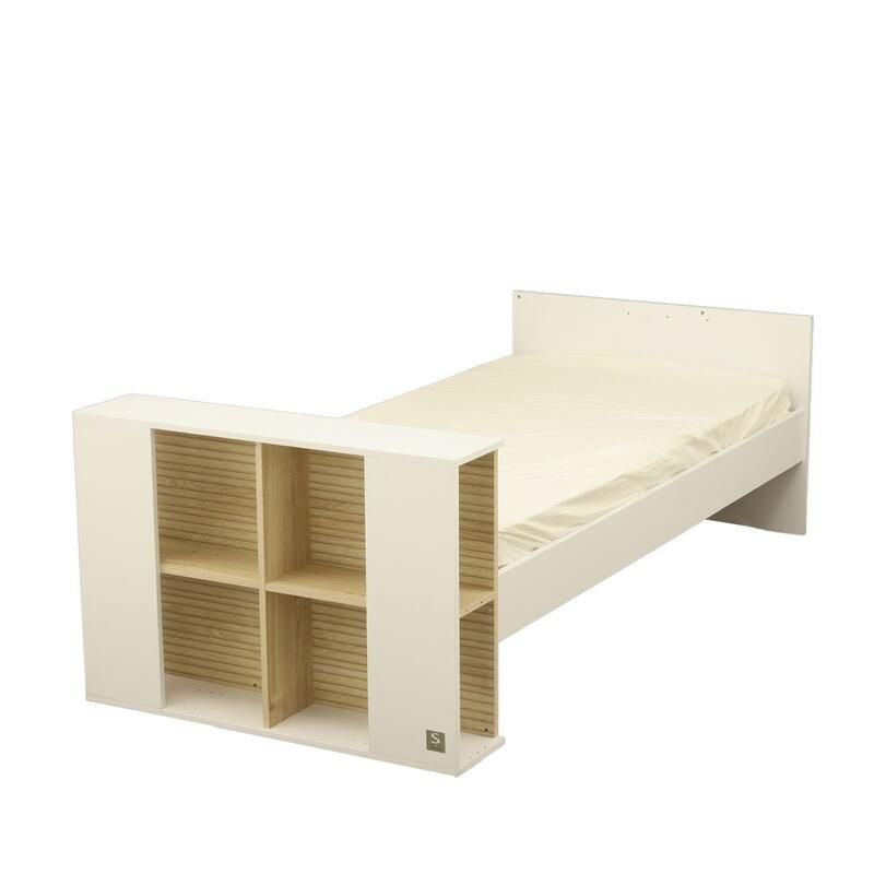 Lit bébé combiné 60x120cm évolutif en 90x190cm Paloma Blanc - sauthon