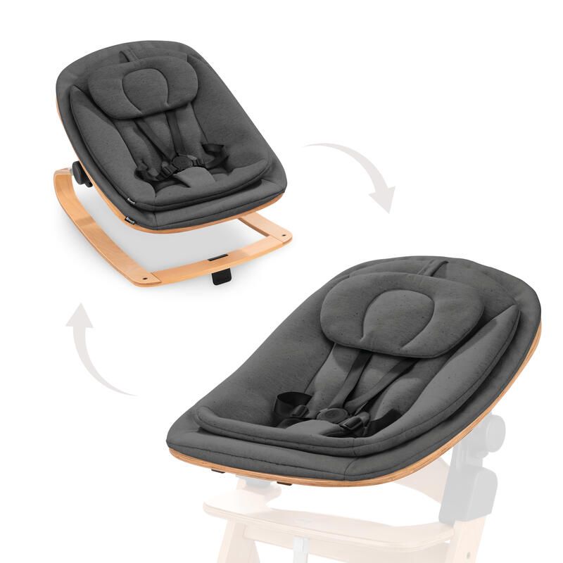 Transat Chaise Haute 3 en 1 Eco Deep Grey - hauck