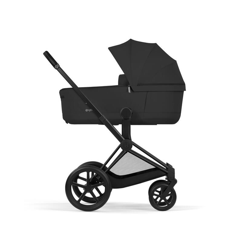 Poussette Duo Priam 5 Comfort + Nacelle pliable Matt Black Sepia Black - cybex