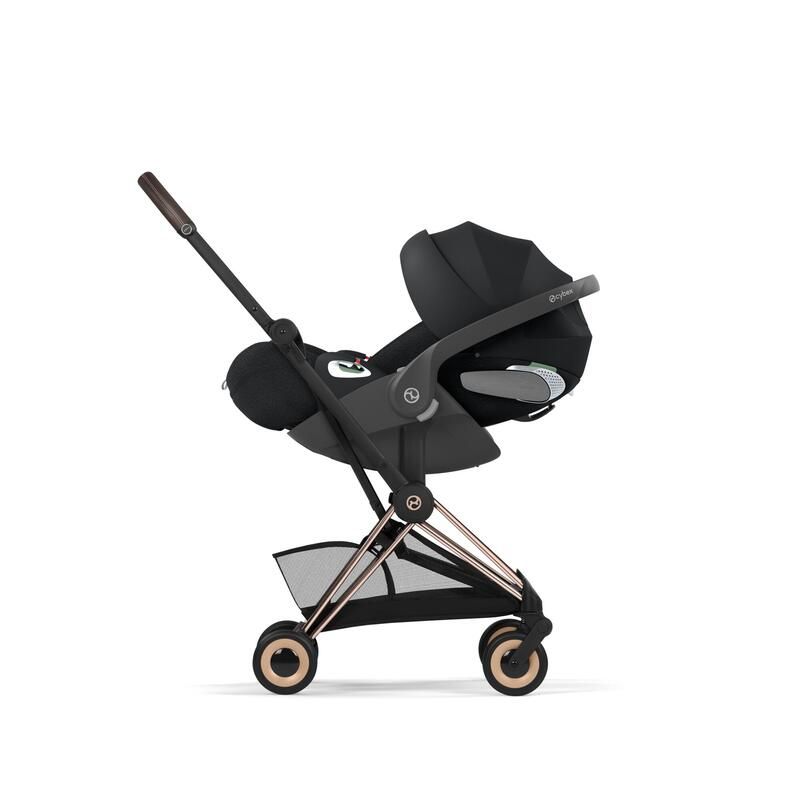 Poussette Duo Coya 2 Comfort + Siège auto Cloud T Plus Rosegold Sepia Black - cybex