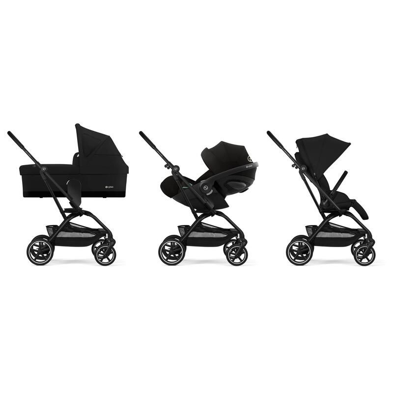 Poussette Trio Eezy S Twist+ 2 + Cloud G3 Plus + Nacelle Gold Magic Black - cybex
