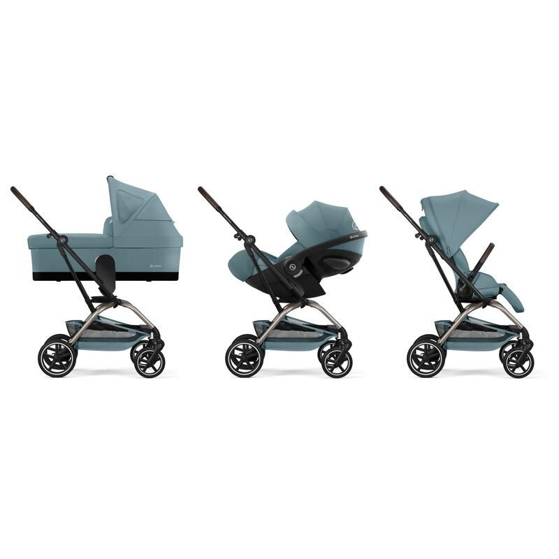 Poussette Trio Eezy S Twist+ 2 + Cloud G3 Plus + Nacelle Stormy Blue - cybex