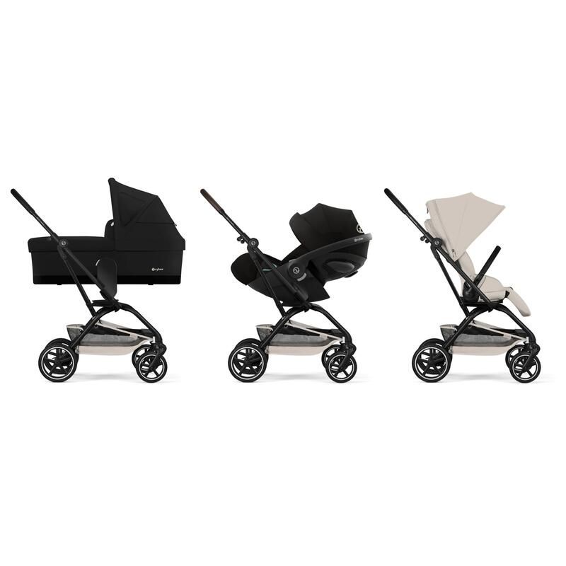 Poussette Trio Eezy S Twist+ 2 + Cloud G3 Plus + Nacelle Dune Grey - cybex