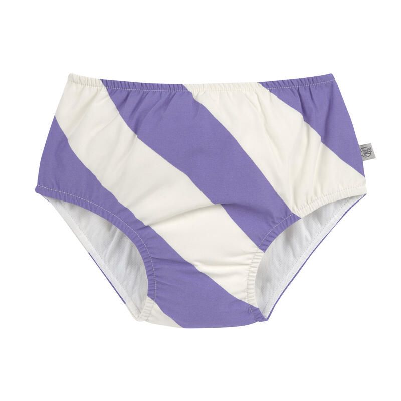 Maillot de bain couche Splash & Fun 07-12m Rayures Lilas - lassig