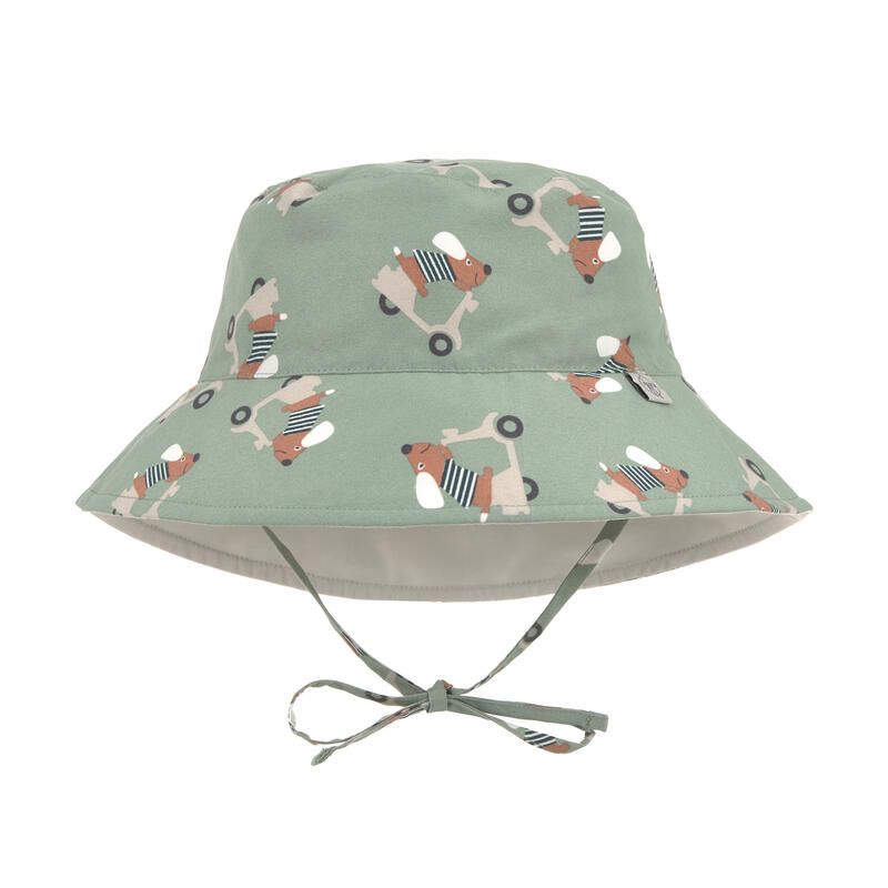 Chapeau anti-uv réversible Splash & Fun 03-06m Scooter Chien Vert - lassig