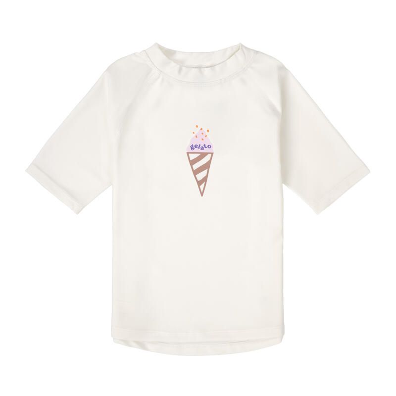 T-shirt anti-uv manches courtes Splash & Fun 03-06m Glace Blanc - lassig
