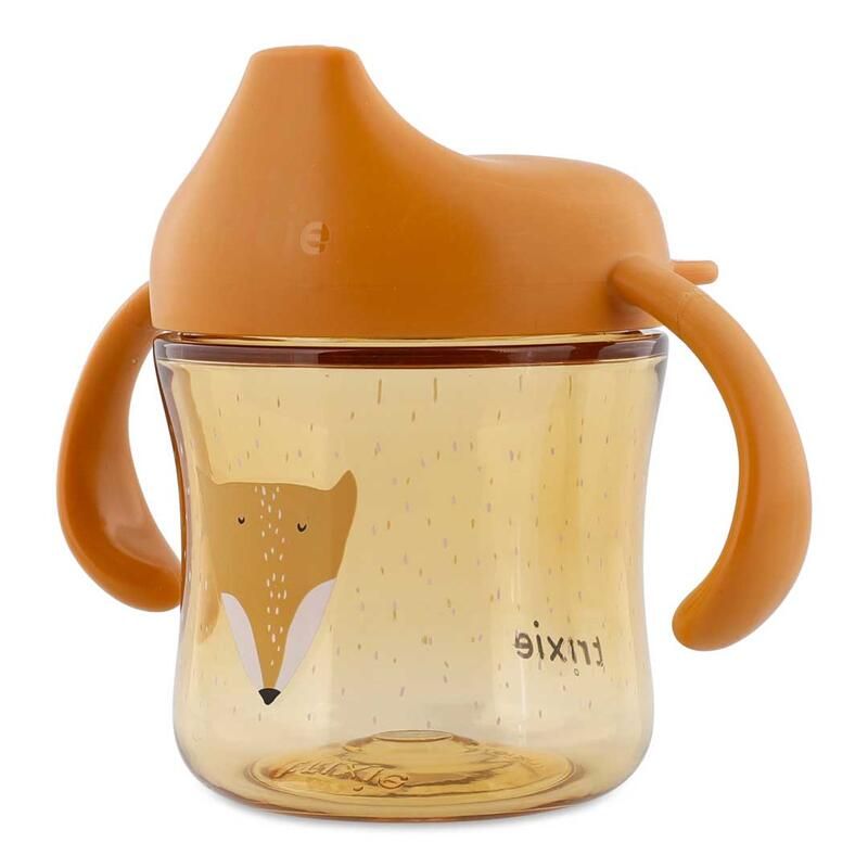 Tasse d'apprentissage avec poignées Mr Fox Orange - trixie