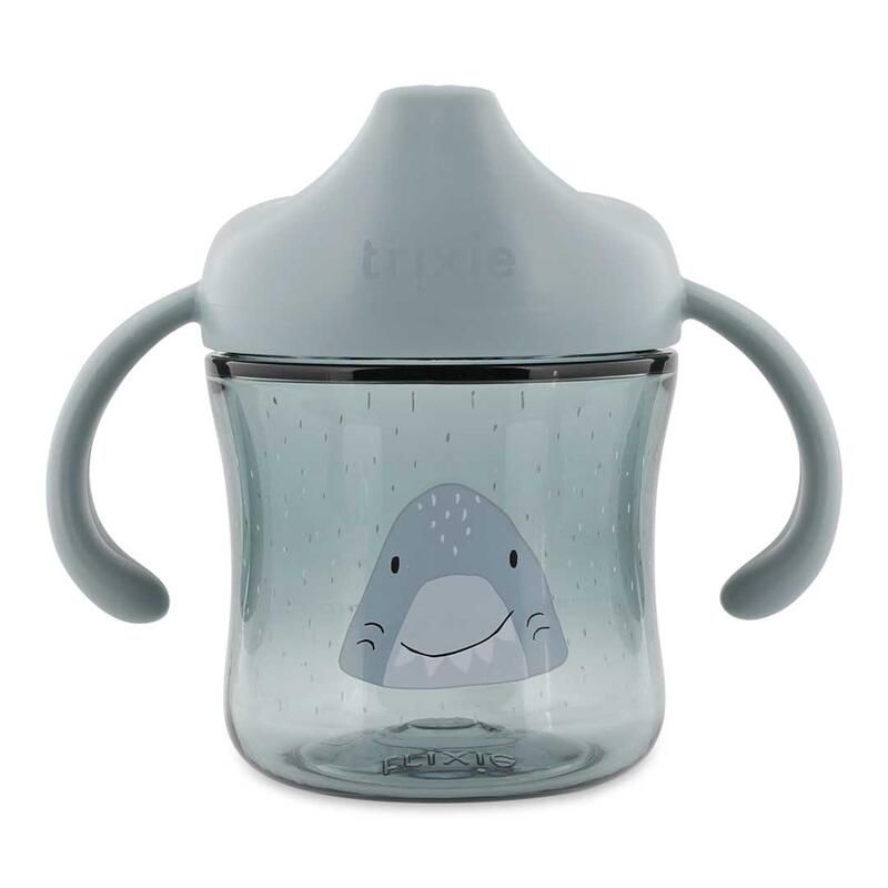 Tasse d'apprentissage avec poignées Mr Shark Bleu - trixie