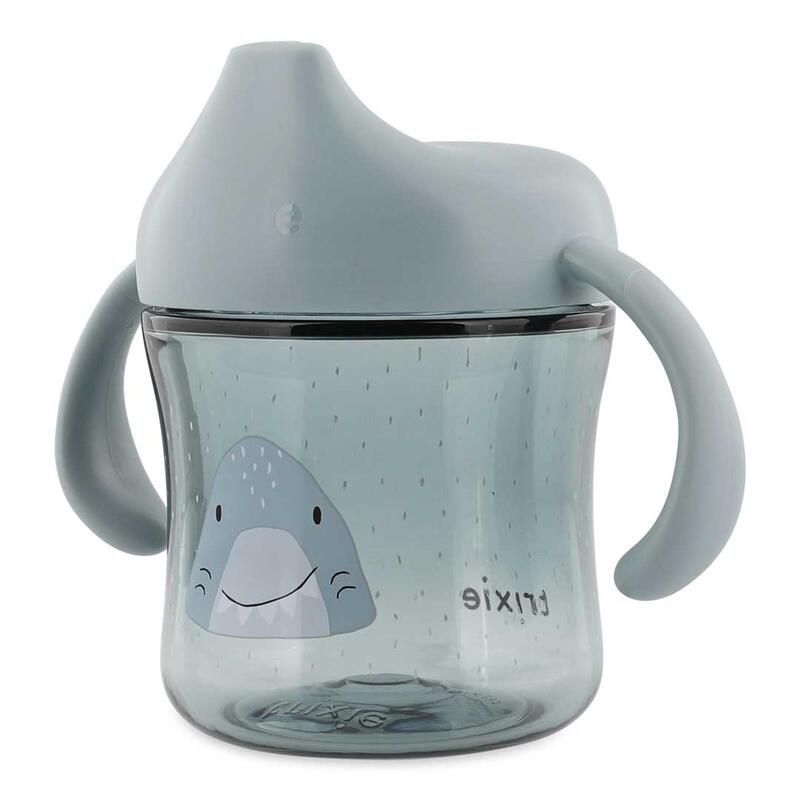 Tasse d'apprentissage avec poignées Mr Shark Bleu - trixie