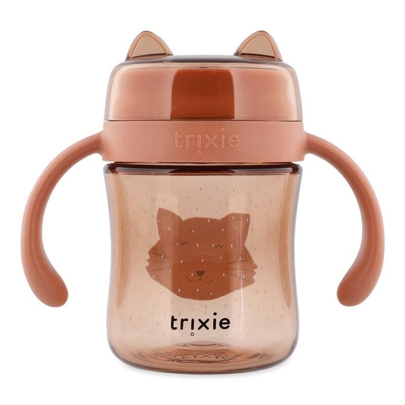 Gobelet 360 degrés avec poignées Mme Cat Rose - trixie