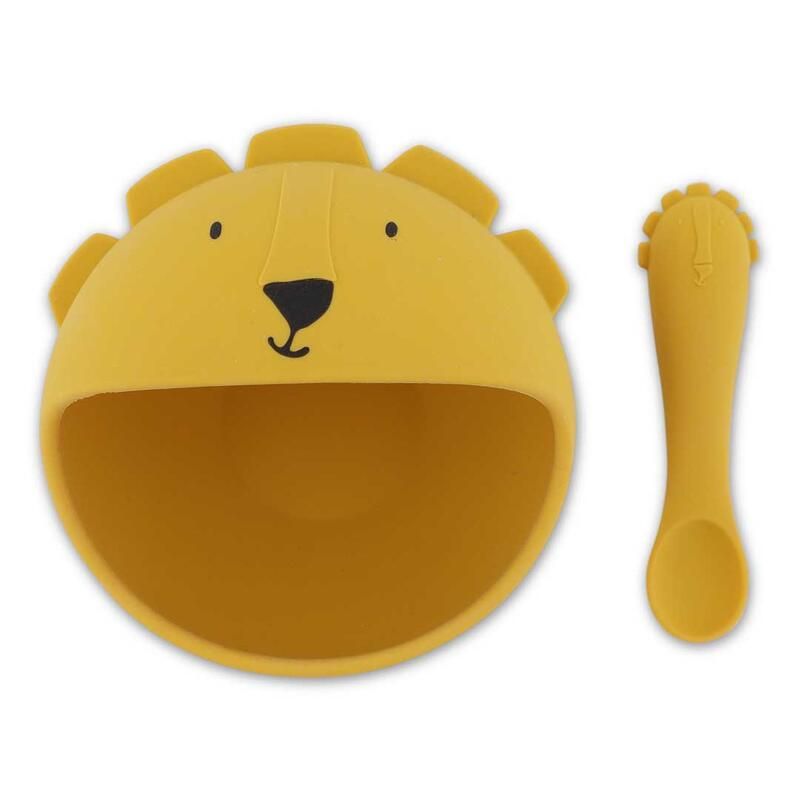 Premier set repas bébé Mr Lion Jaune - trixie