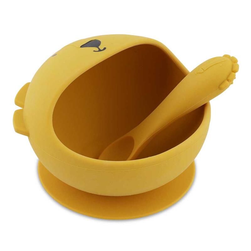 Premier set repas bébé Mr Lion Jaune - trixie