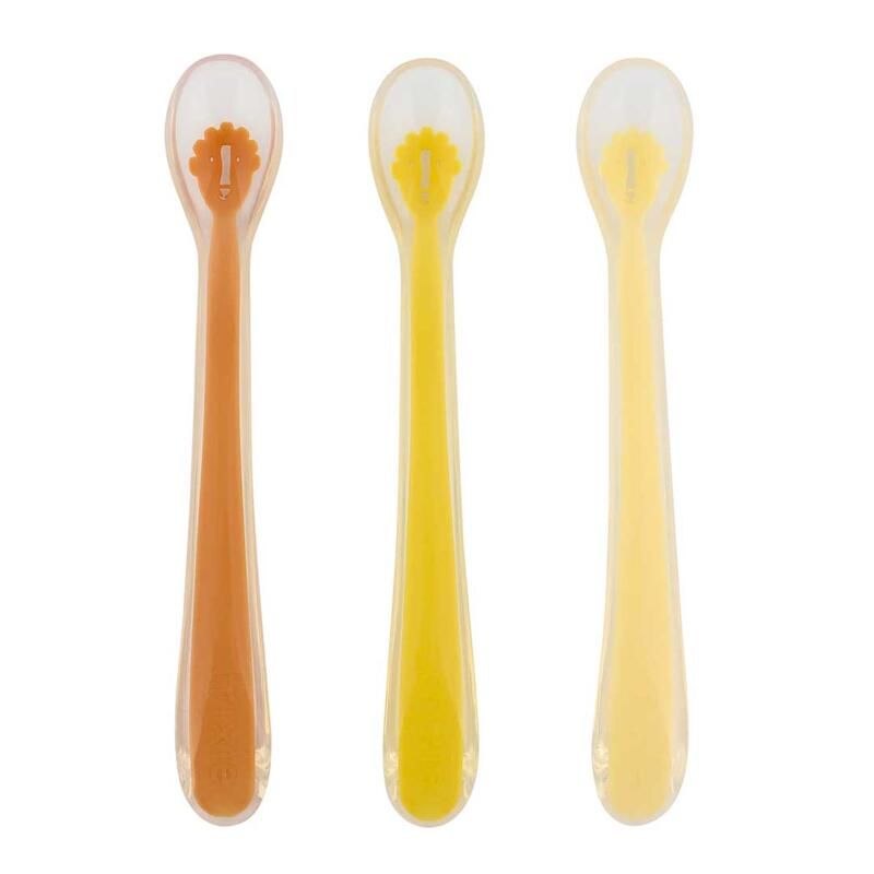 Cuillères d'alimentation pour bébé X3 Mr Lion Jaune - trixie