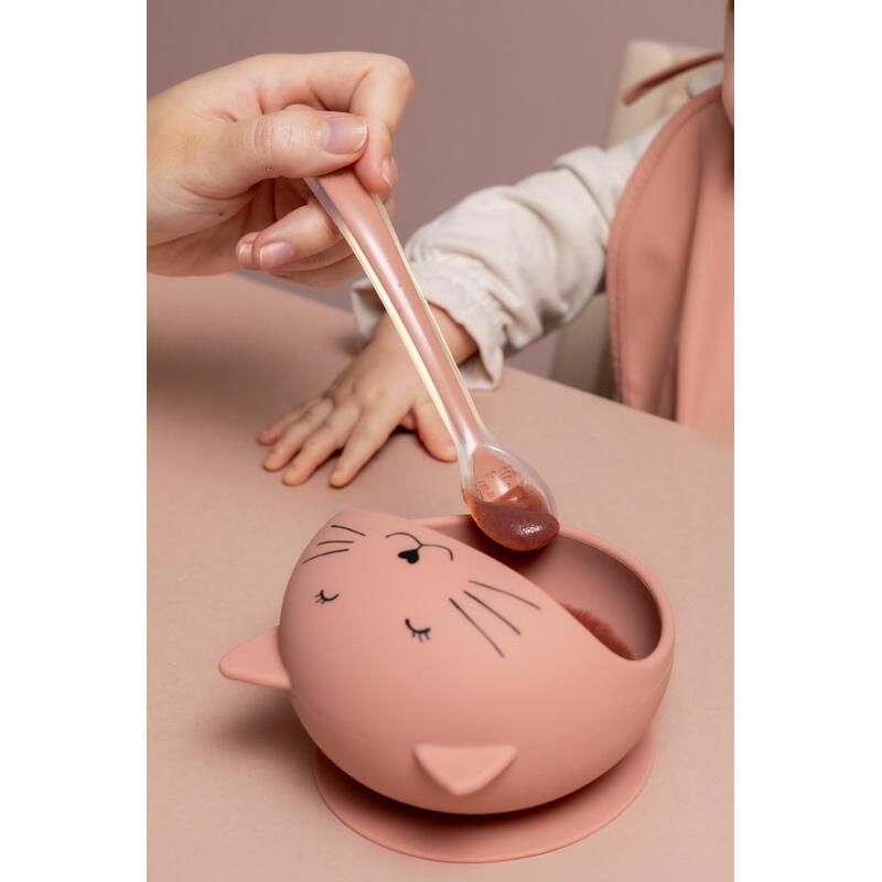 Cuillères d'alimentation pour bébé X3 Mme Cat Rose - trixie