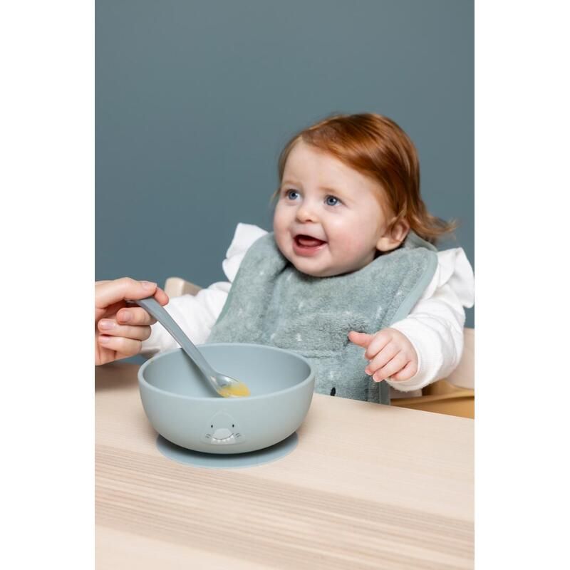 Cuillères d'alimentation pour bébé X3 Mr Shark Bleu - trixie