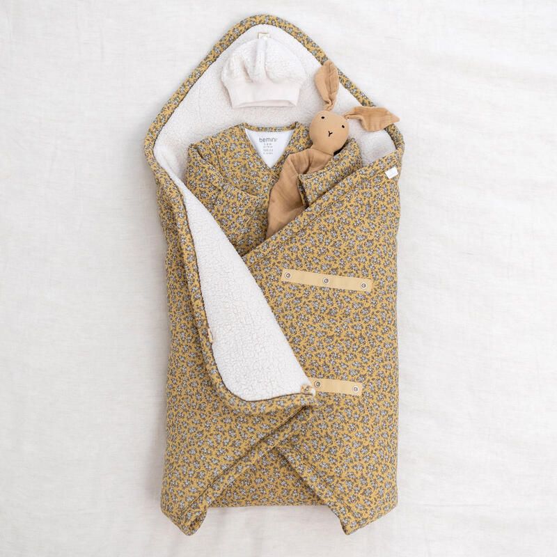 Nid d'ange Biside Jersey 0-12m Print Heidi Ocre - bemini