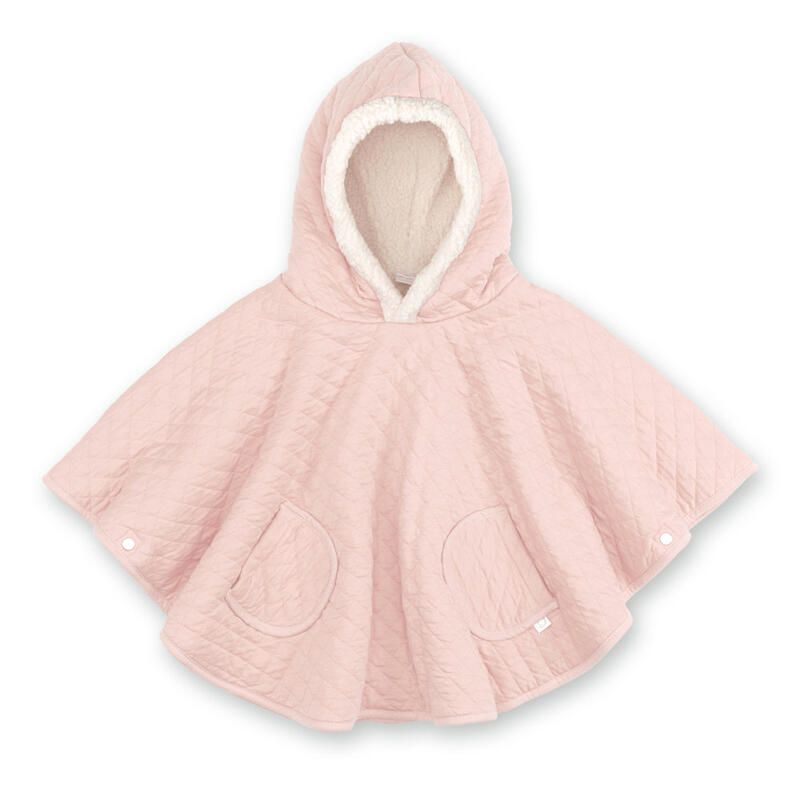 Poncho De Voyage Jersey Quilt 9-36M - Blush - bemini