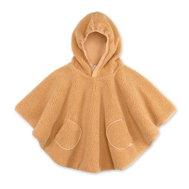 Poncho de voyage Teddy + Pady jersey  9-36m Ocre - bemini