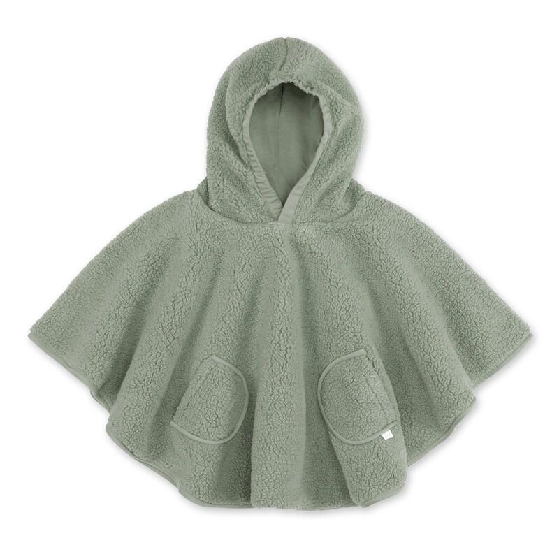 Poncho de voyage Teddy + Pady jersey  9-36m Kaki - bemini