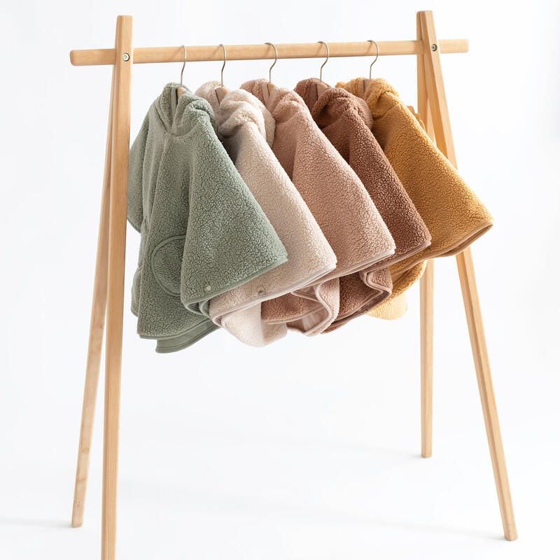 Poncho de voyage Teddy + Pady jersey  9-36m Muffin - bemini