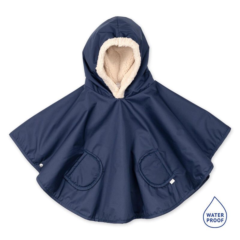 Poncho Waterproof 9-36m Navy - bemini