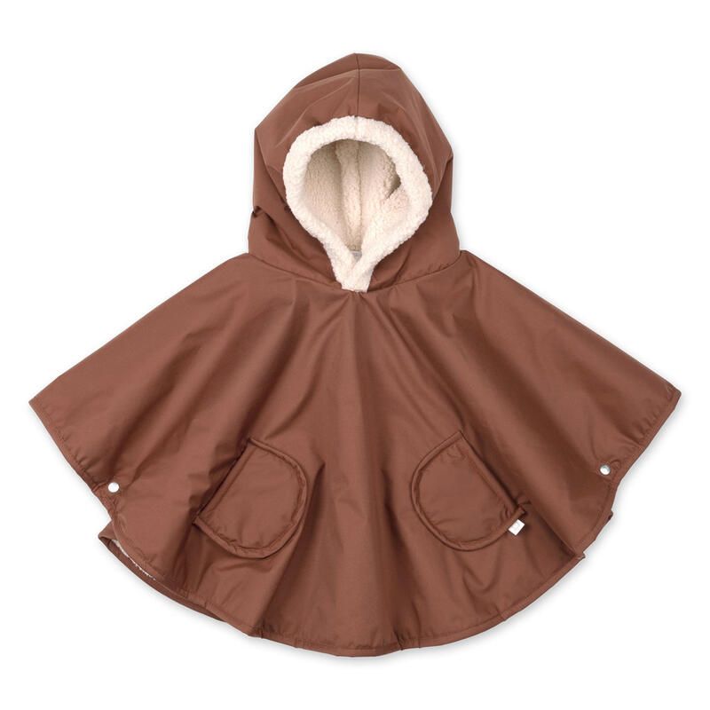 Poncho Waterproof 9-36m Chocolat - bemini