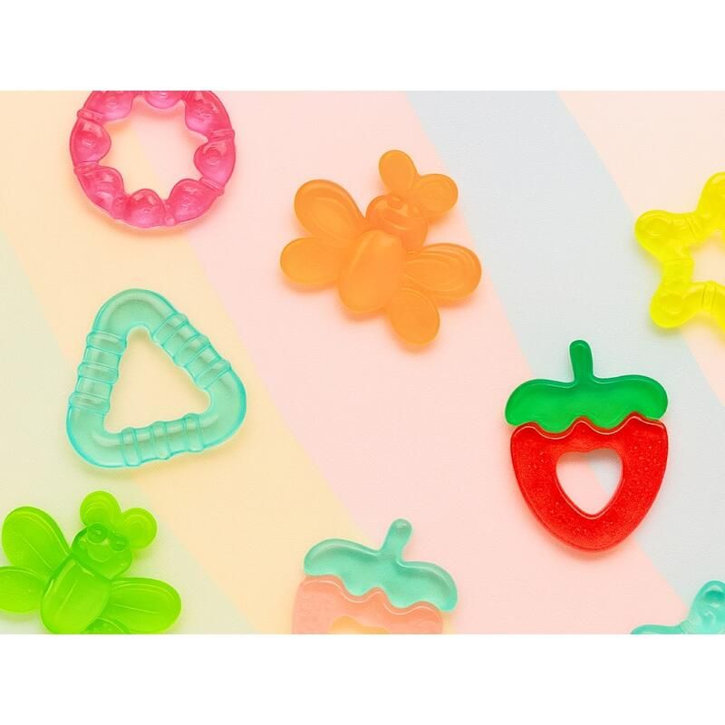 Anneau de dentition à réfrigérer 2 pièces fraise - Multicolore - bojungle