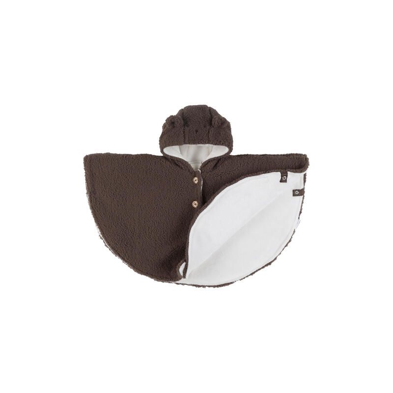 Groloudoux Poncho 6-12M - Marron  - noukie 's