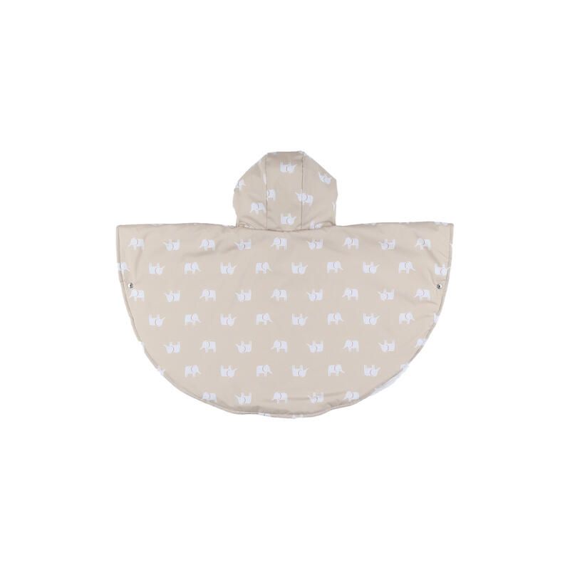 Poncho imperméable doublure Groloudoux perle 6-12M - Beige - noukie 's