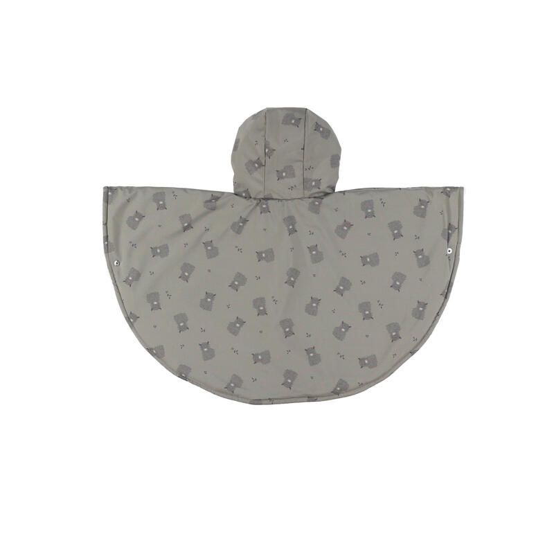Poncho imperméable doublure Groloudoux perle 6-12M - Kaki - noukie 's