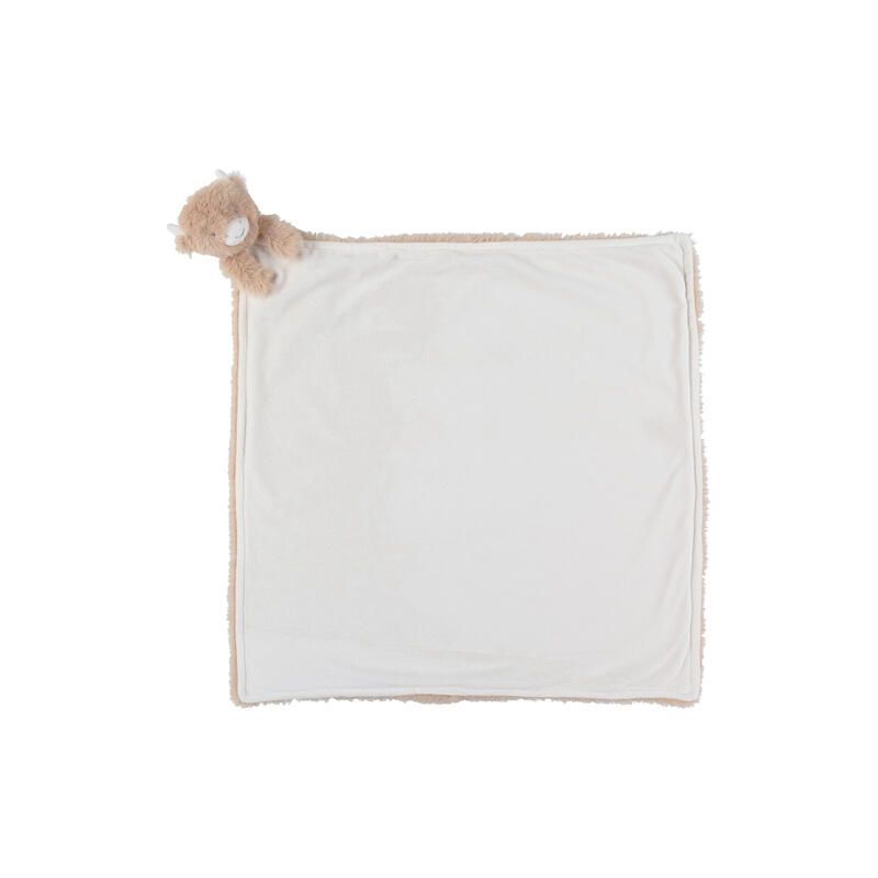 Doudou XXL en Veloudoux Fluffy vache - Beige écru  - noukie 's