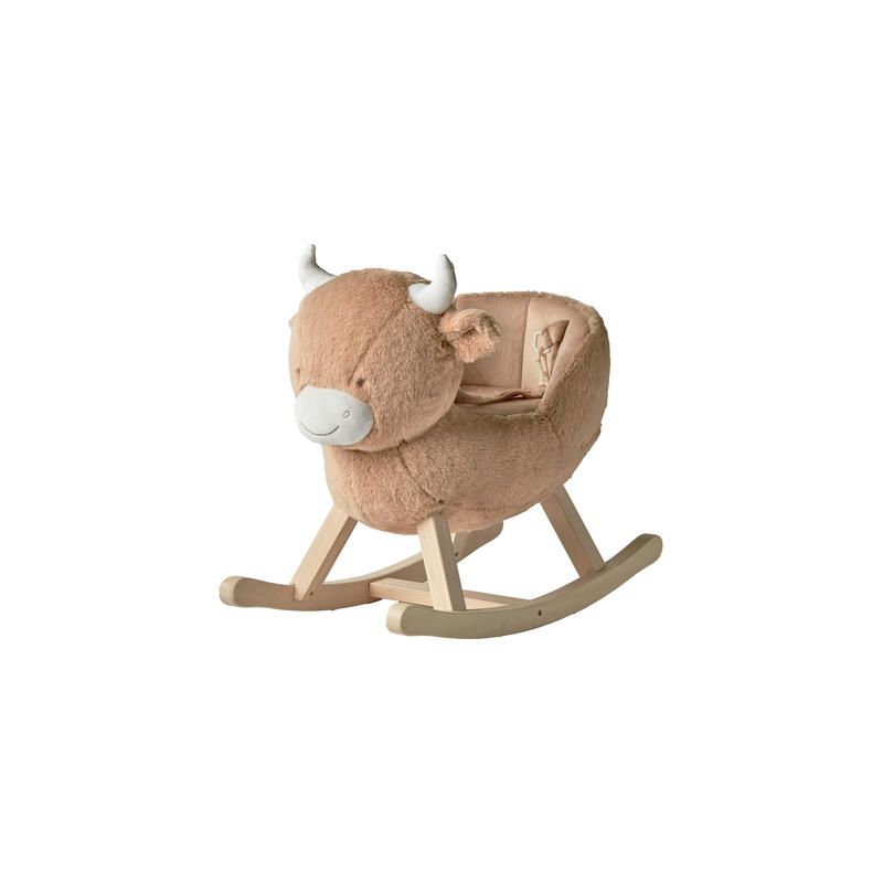 Bascule pour bébé vache Fluffy - Beige - noukie 's